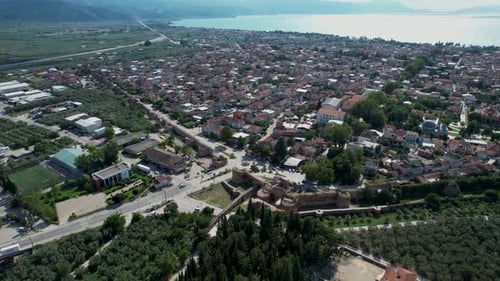 Vue aérienne de la ville d'Iznik