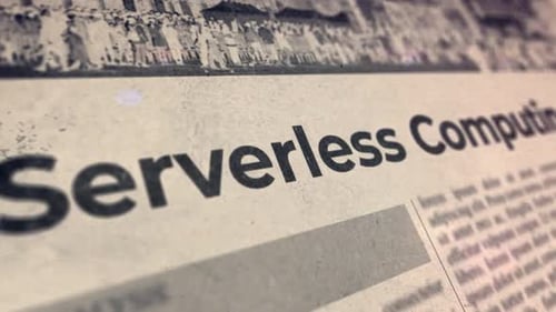 Retro Glitch Text Reveal On Old Newspaper Headline