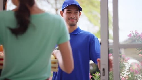 Vegetable Delivery to Home by Smiling Courier
