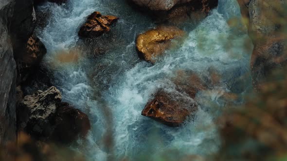 Fast Flowing Clear River Water Hitting Rocks in Wild Nature, Nature ...