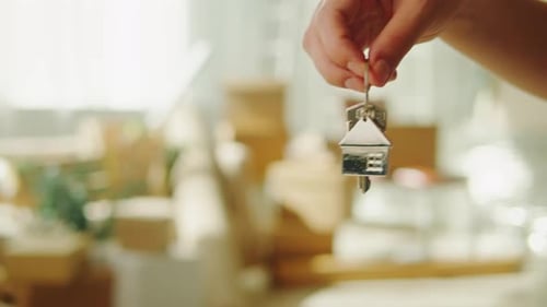 Real Estate Home Keys Closeup Buying Flat Apartment Property Purchasing