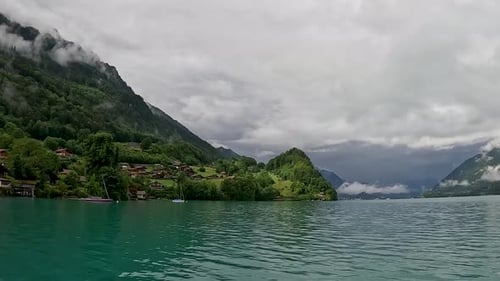 A still shot from the wonderful village of Iseltwald, Switzerland, Interlaken.