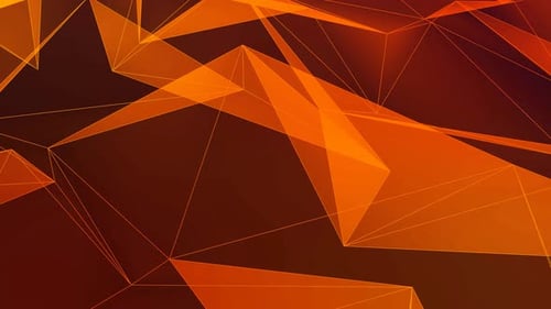 Abstract Geometric Polygonal Network Background Animation