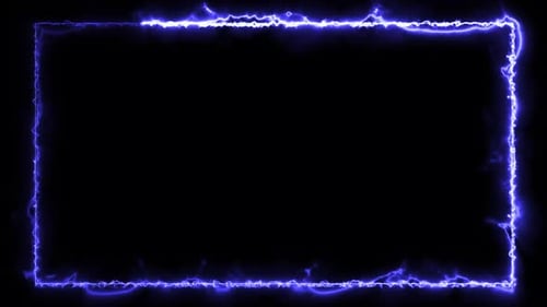 Retângulo elétrico Neon Frame Loop Blue