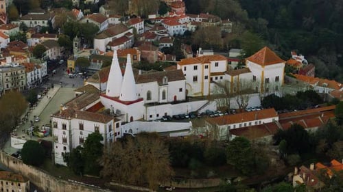Sintra Hills and Village Aerial View