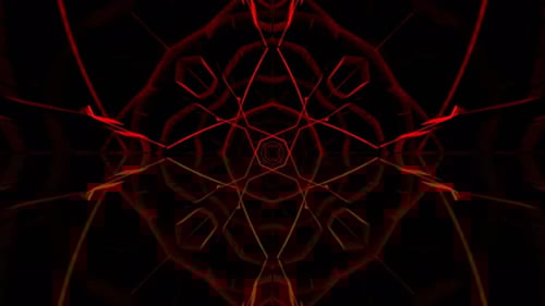 Red Infinite Neon Geometric Abstraction Background Vj Loop In 4K