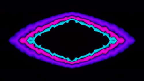 Loop de luz de néon abstrato