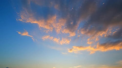 4K sky time lapse, beautiful background, sky timelapse of horizon