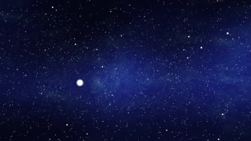 Animated Starfield Traveling Through Cosmic Space Background Loop