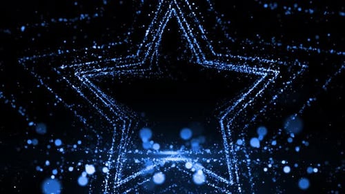 Blue Particles Background Loop