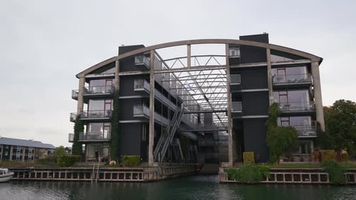View of the Torpedo Hall Apartments in Copenhagen, Denmark