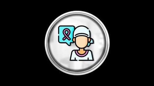 Woman Icon 3D Loop Alpha V4