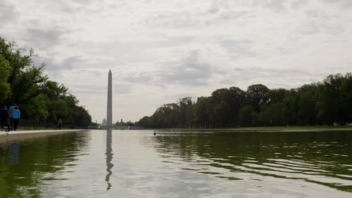 View of washington monument from Lincoln Memorial Reflecting Pool