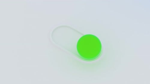 Visualization Of Settings Switch In Device Gui. Digitization Button Which Change Control Slider B...