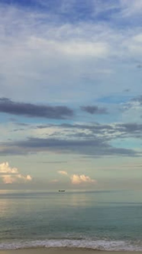 Landscape with tropical sea at morning