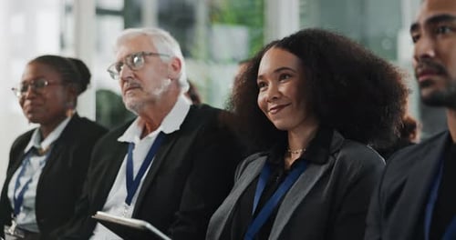Diverse Group Listening at a Corporate Meeting
