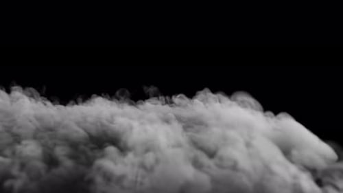 Smoke Moving Across The Ground 4K