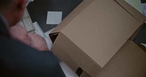 Top View on Detective Examining Evidence at Crime Scene Finding Knife