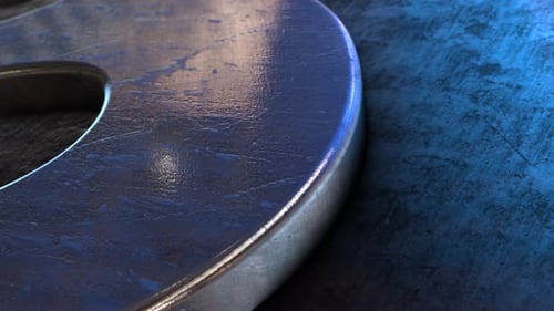 Industrial Metal Gears Rotation Technology Background Loop