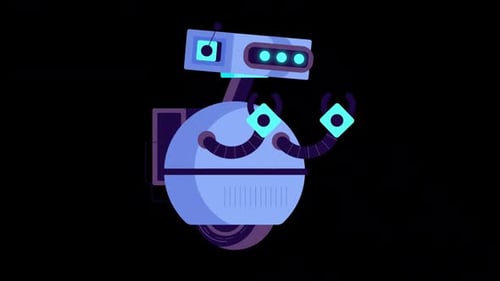 Robot Character Technology Alpha Channel