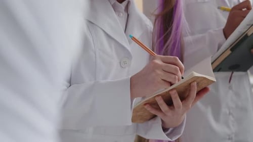 Children Learning Science in Lab