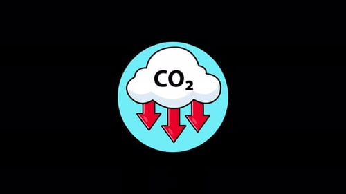 Vidéo d'animation sur le concept de neutralité carbone - Transparente