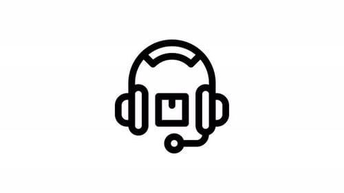 tech support line icon animation