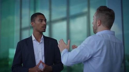 A Business Meeting Taking Place Between Professional Colleagues for Collaboration and Discussion