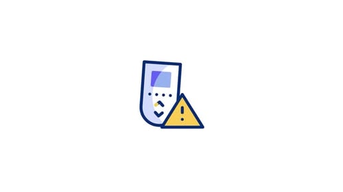 Modern Animated Remote Control Warning Icon