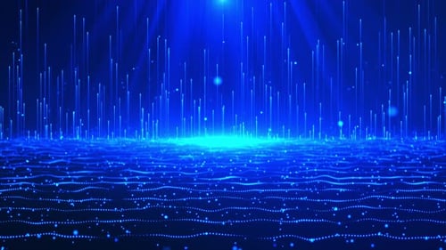Blue Digital Technology Background Loop