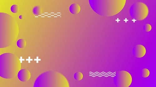Colorful Abstract Gradient Background with Dynamic Circles Animation