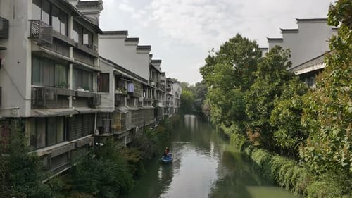 Historic View of Laomendong Old Street in Nanjing City China