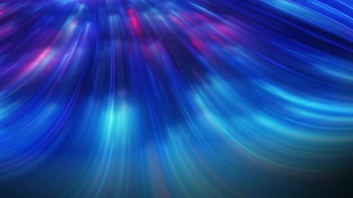 Dynamic Blue and Magenta Fluid Light Trails Animation