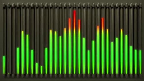 3D Neon Waveform Loop