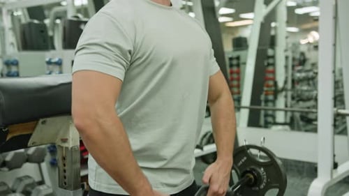 Sports People Workout in Gym