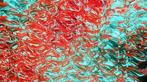 Rote, blaue, dynamische, bunte Wellen