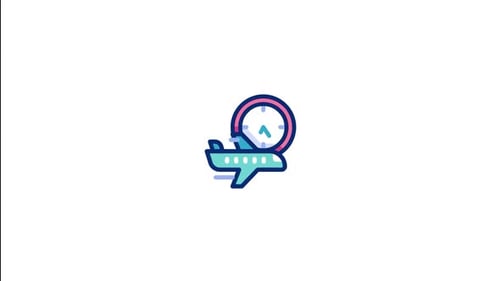 Jet Lag Animated Icon