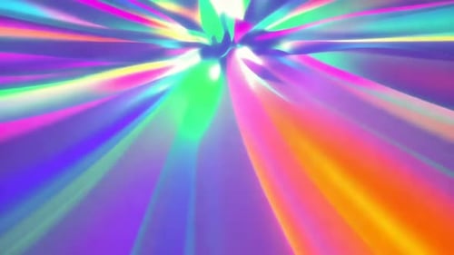 Boucle VJ graphique holographique holographique abstraite au néon avec irides