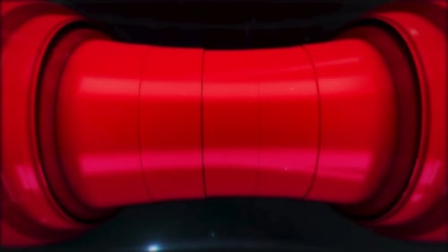 Tubes rouges futuristes