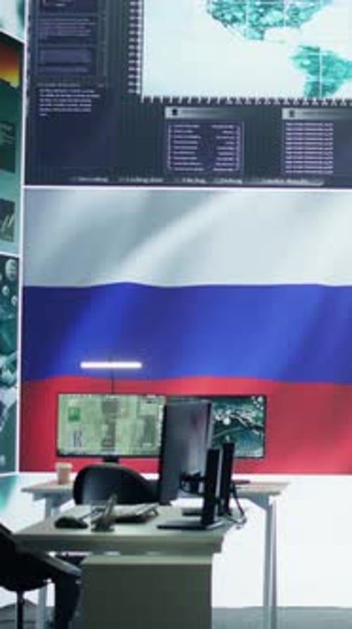 Coding and Technology Workplace With Data on Screens