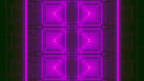 Futuristic Neon Tunnel