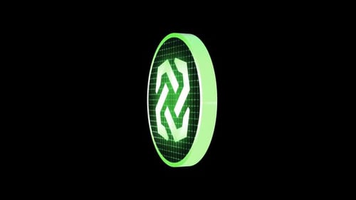 Futuristic Green Rotating Logo Reveal