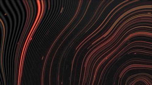 Abstract Flowing Glowing Lines Digital Technology Background