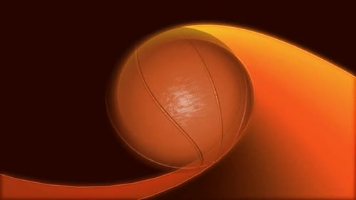 Fondo de baloncesto de color naranja
