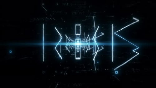 Luz de neón Abstract Loop 4K.