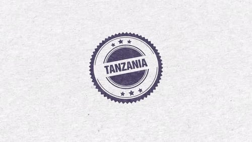 Tanzania Golden Rubber Stamp