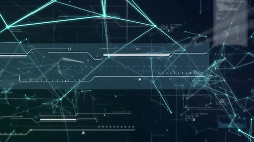 Animation du réseau de connexions et enregistrement de statistiques sur le traitement de données