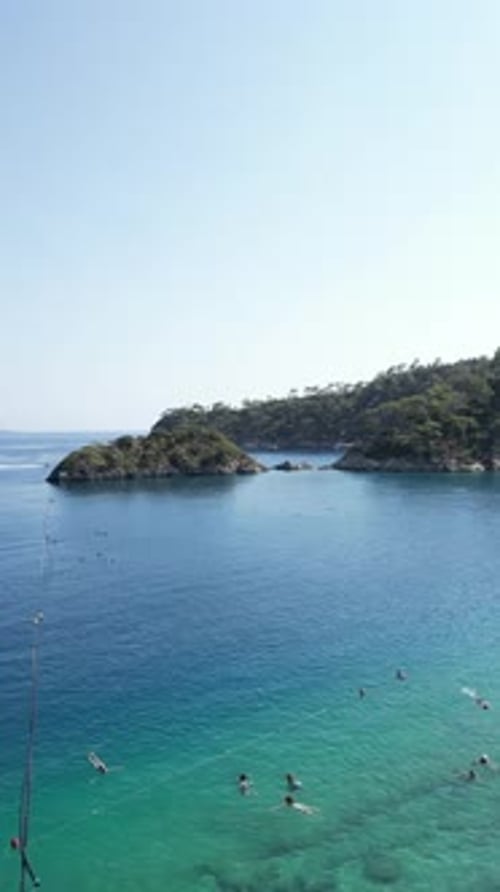 beauty of a turquoise beach.