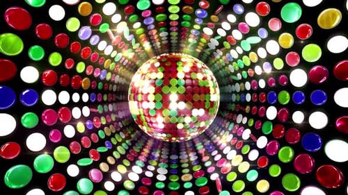 Colorful Disco Dots
