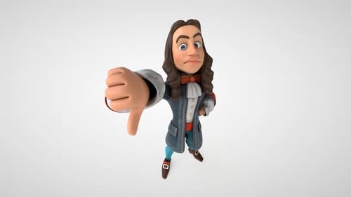 Homme de dessin animé en costume baroque historique